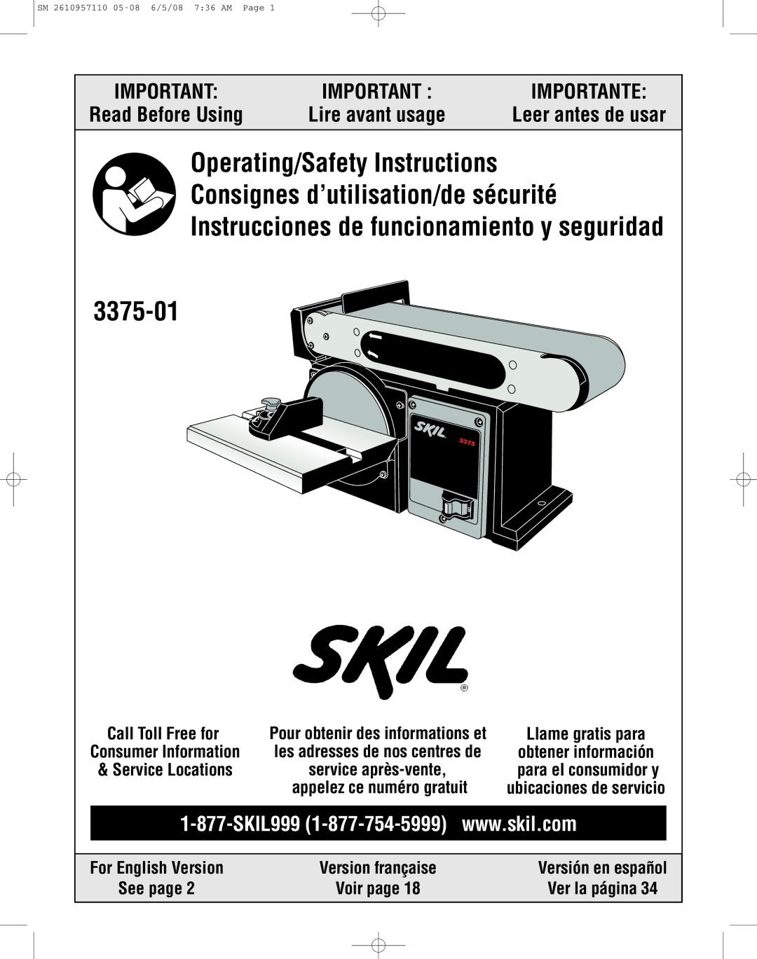 Skil 3375-01 manual 