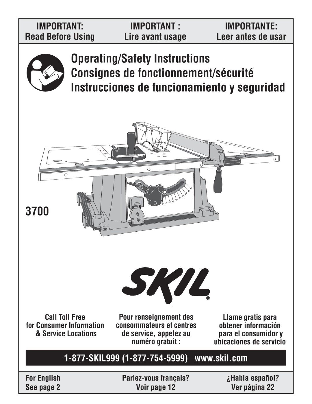 Skil 3700 manual 