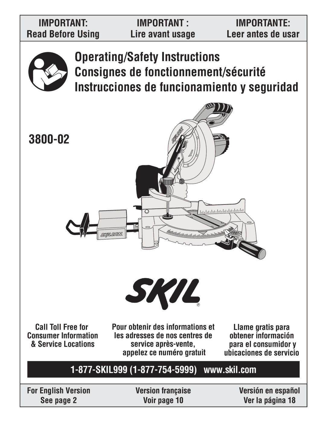 Skil 3800-02 manual 