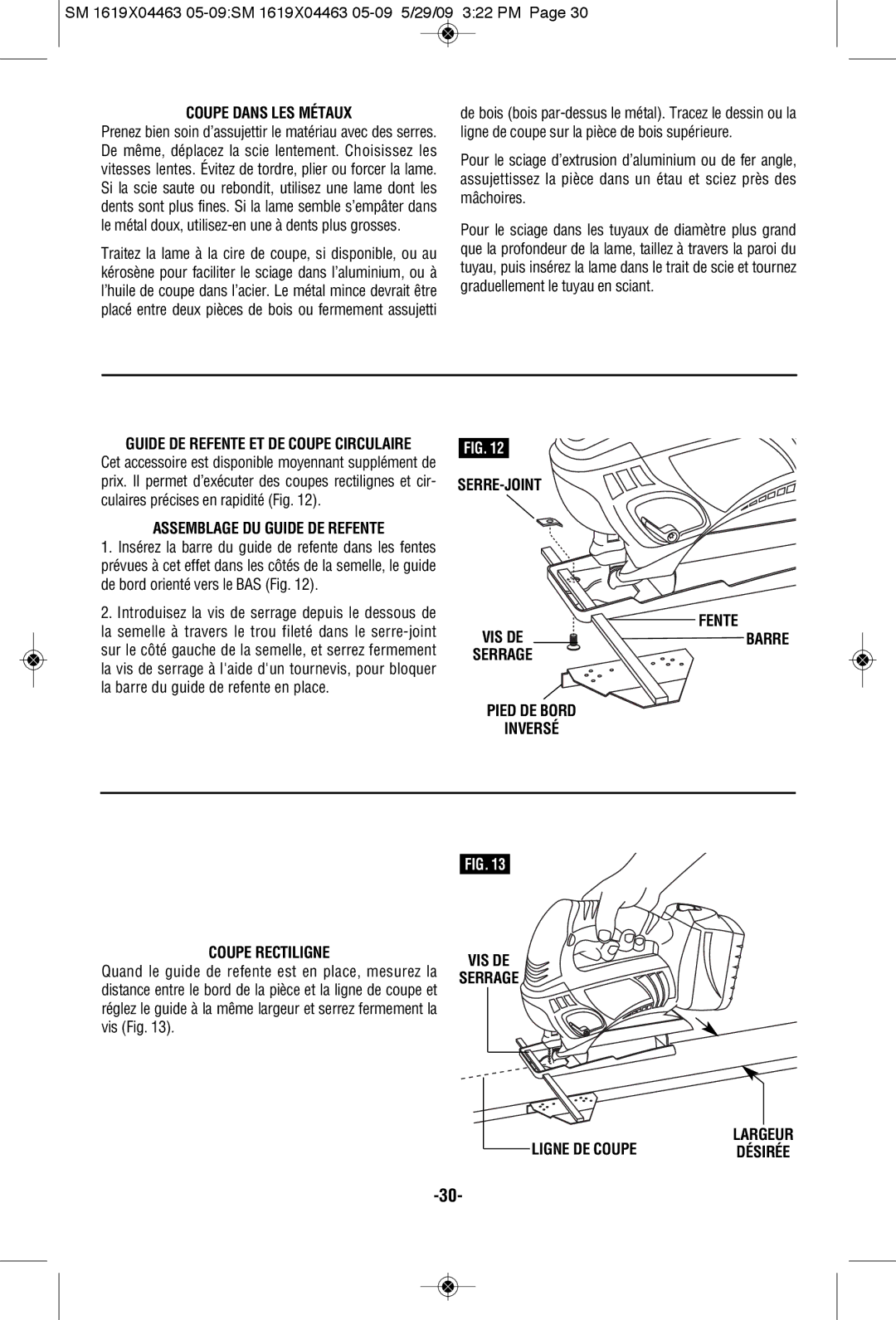 Skil 4570 Coupe Dans LES Métaux, Assemblage DU Guide DE Refente, Serre-Joint, Fente, Coupe Rectiligne, Ligne DE Coupe 