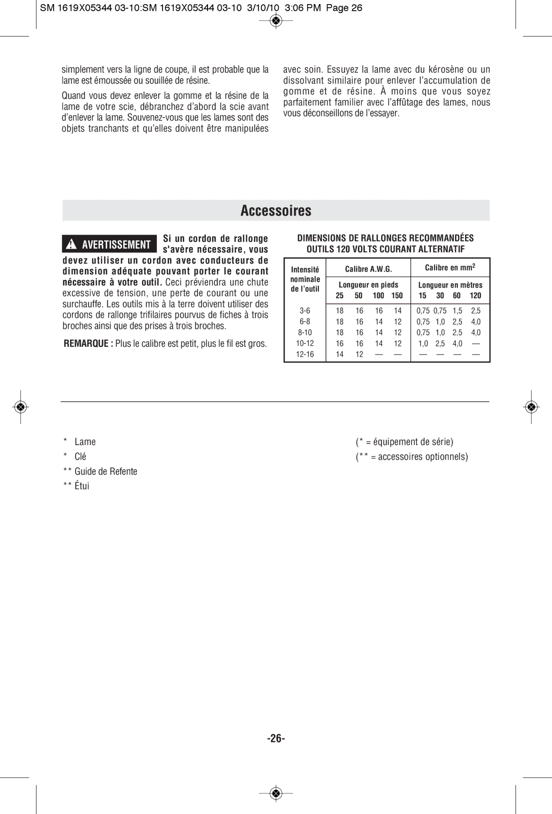 Skil 5380, 5480, 5385, 5485 manual Accessoires 