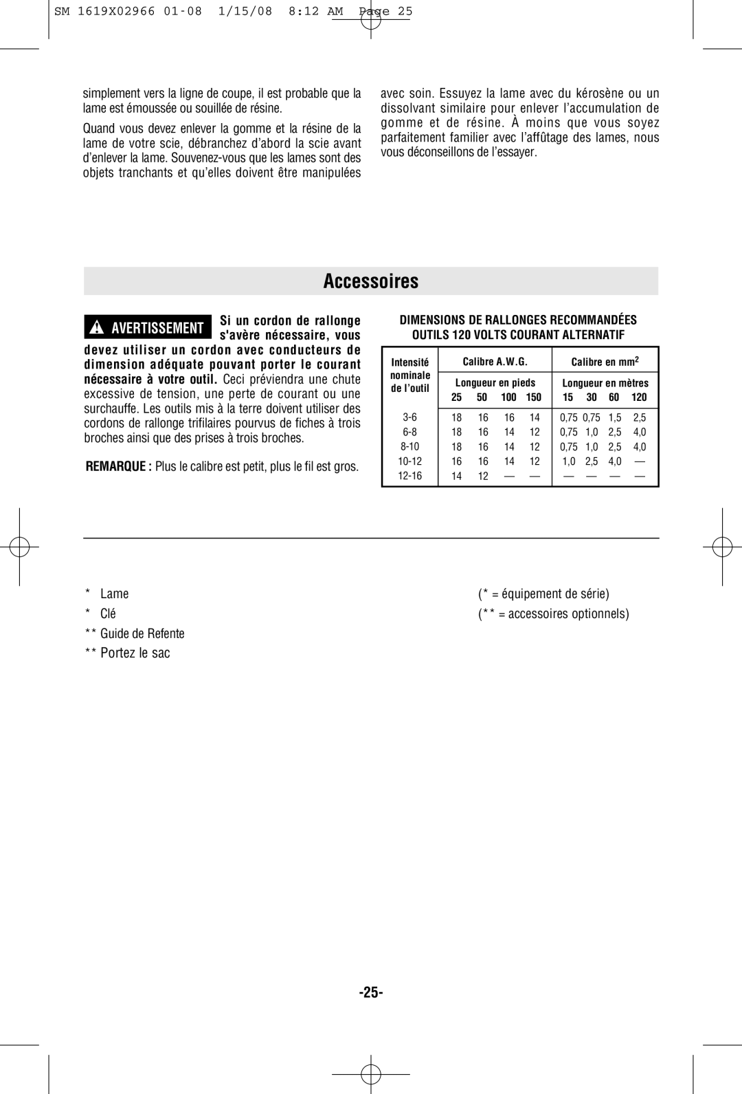 Skil 5585, 5580 manual Accessoires 