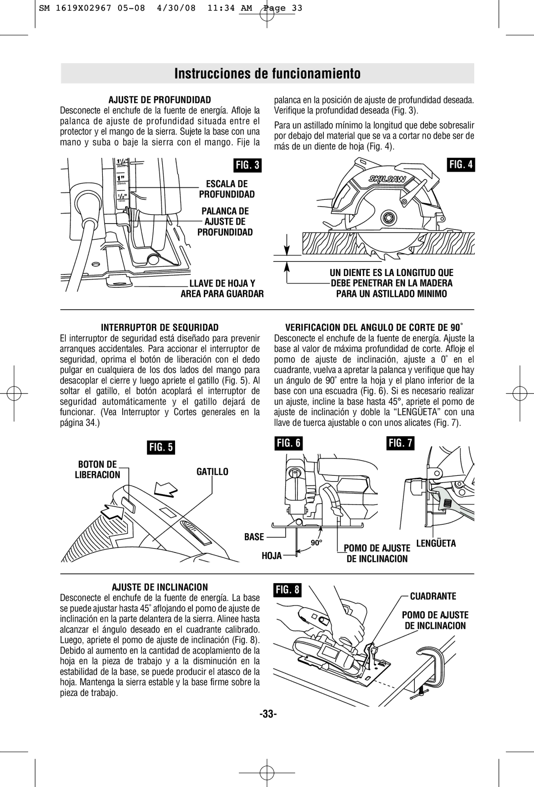 Skil 5680 manual Instrucciones de funcionamiento 