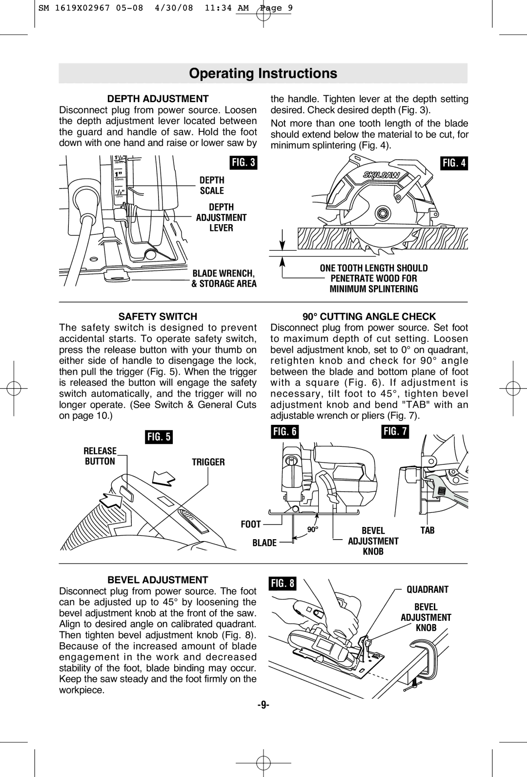 Skil 5680 manual Operating Instructions 