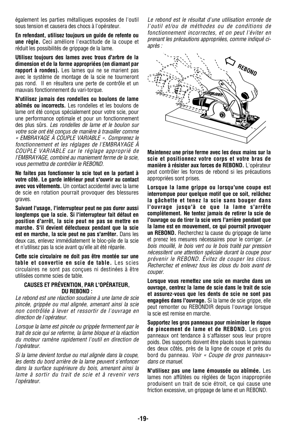 Skil 5850 manual DU Rebond 