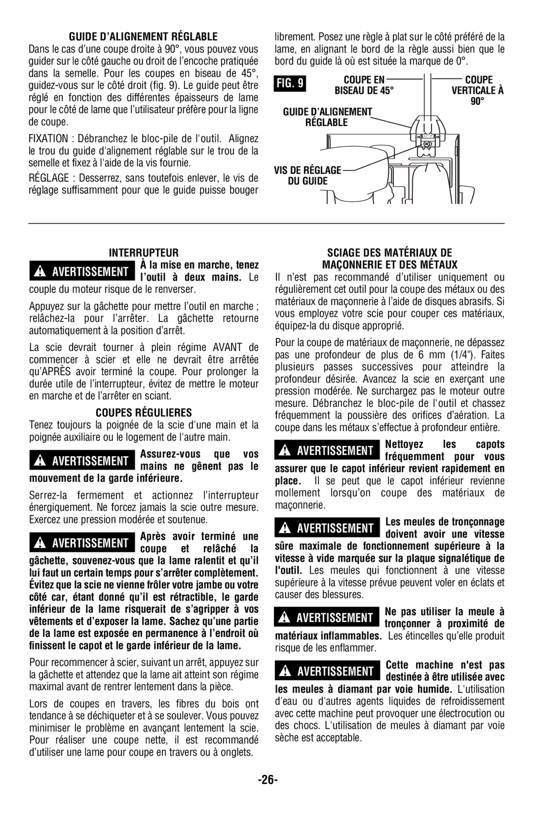 Skil 5850 Guide D’ALIGNEMENT Réglable, Interrupteur, Coupes Régulieres, Sciage DES Matériaux DE Maçonnerie ET DES Métaux 