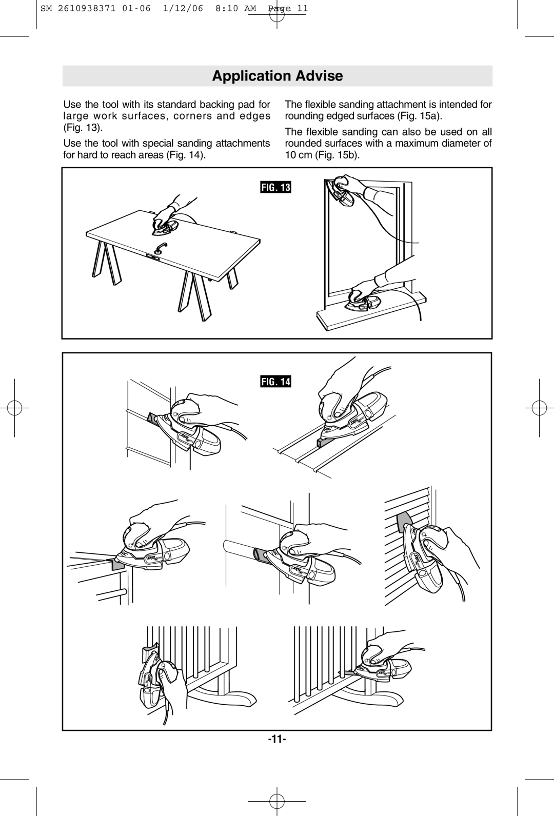 Skil 7300 manual Application Advise 