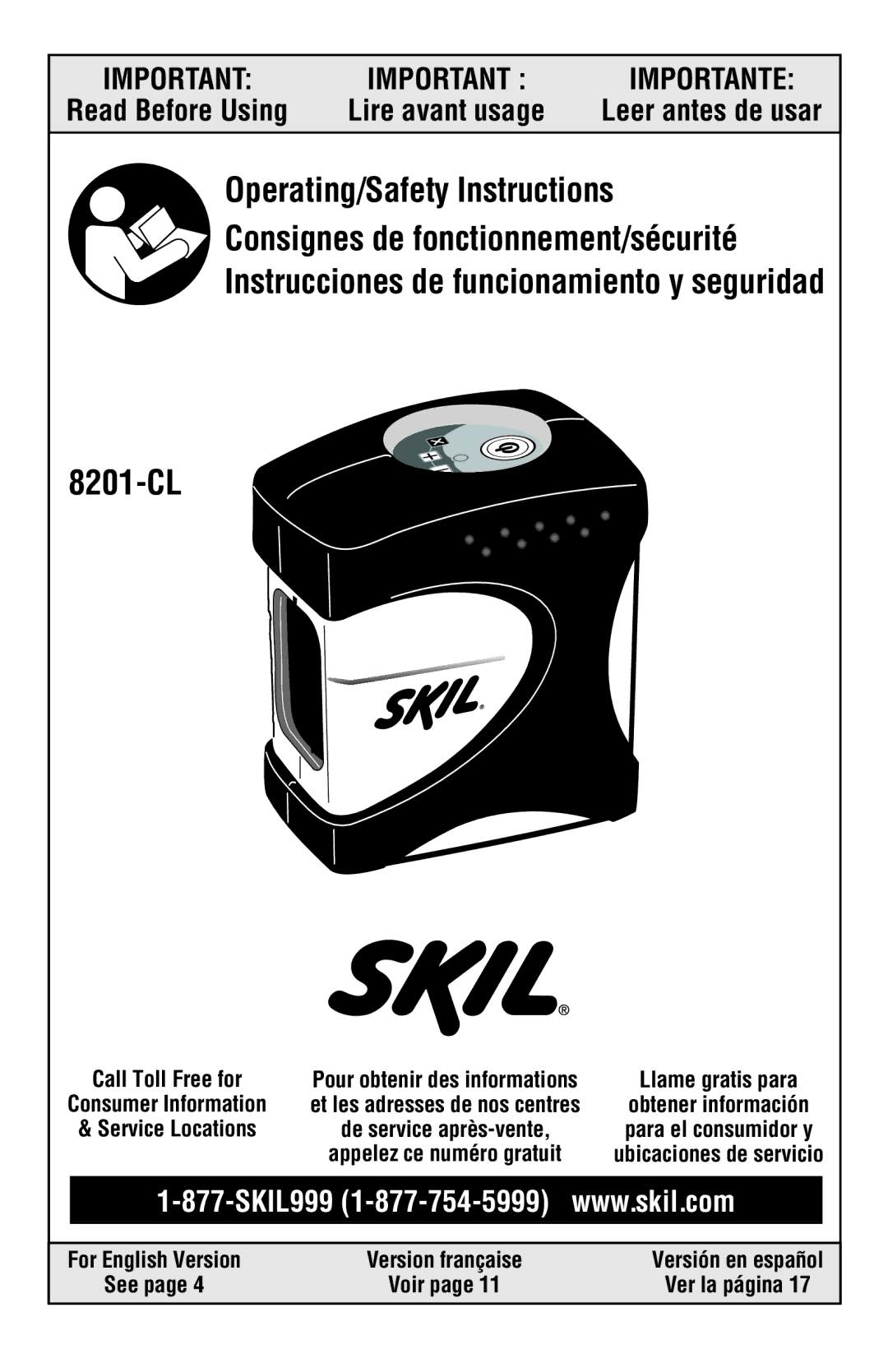 Skil 8201-CL manual 