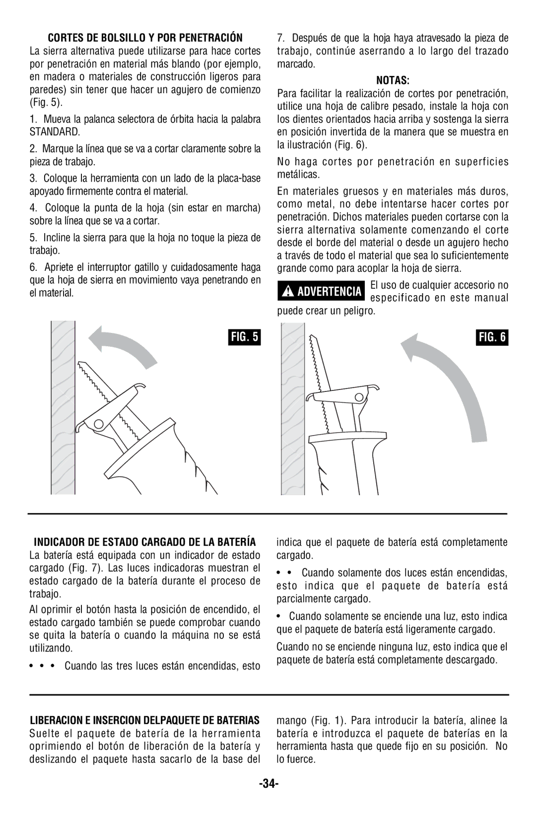 Skil 9350 manual Notas, No haga cortes por penetración en superficies metálicas, Puede crear un peligro 