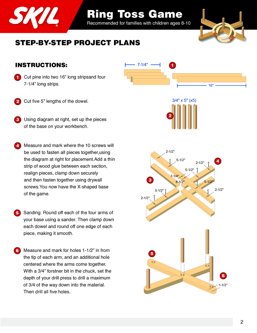 Skil Games manual Instructions 