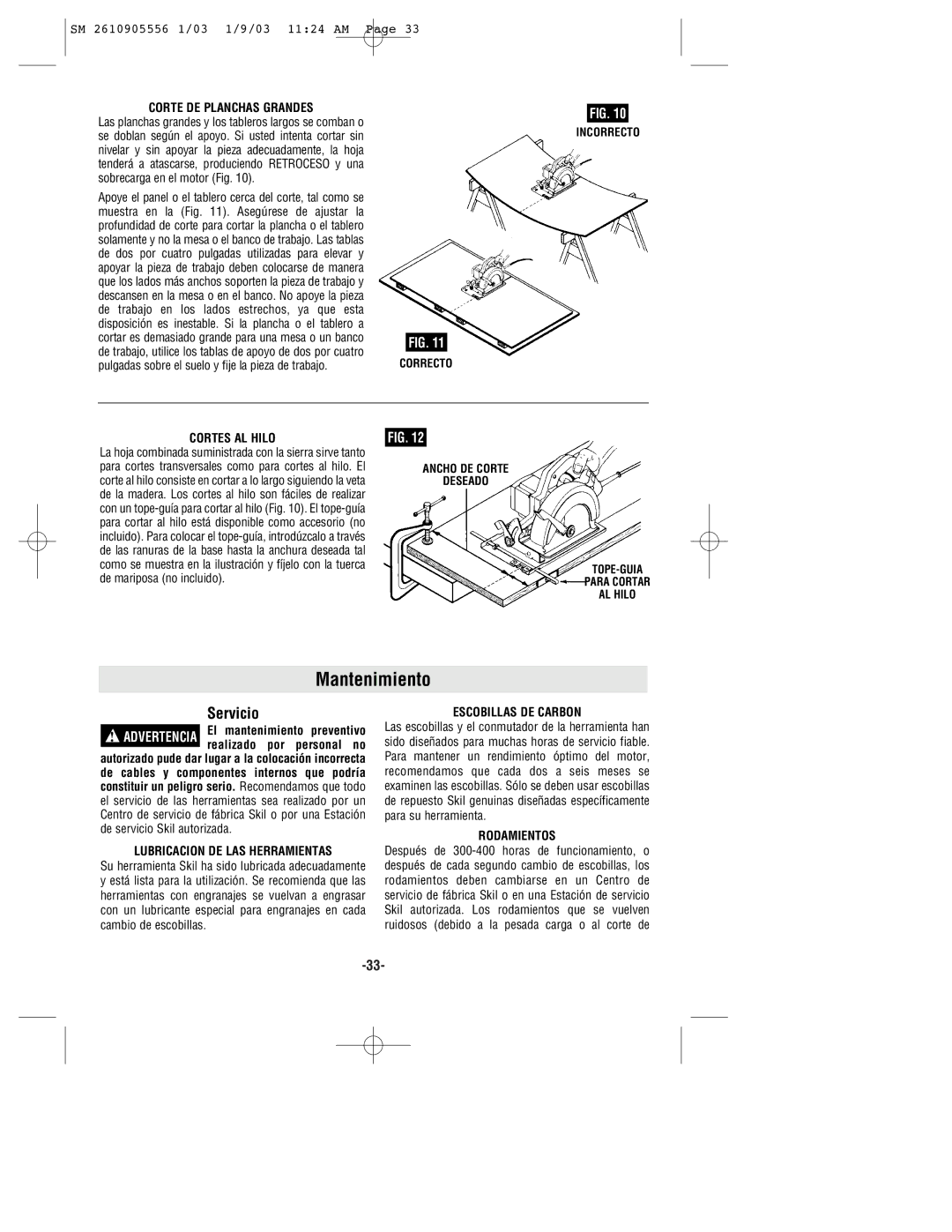 Skil HD5510 manual Mantenimiento 