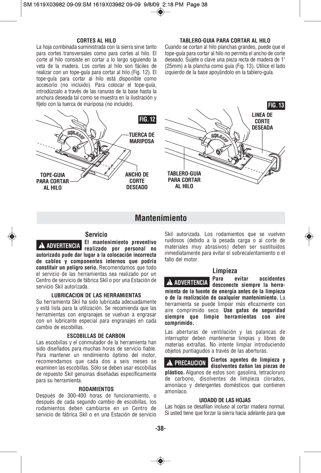 Skil HD5687M manual Mantenimiento, Servicio, Limpieza 