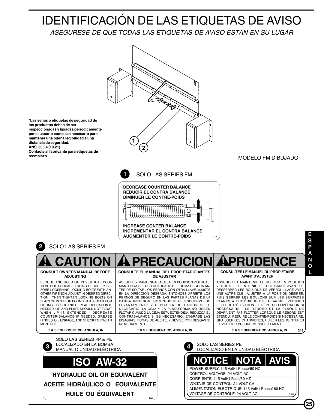 Skil FM Series, PP Series, PE Series owner manual Identificación DE LAS Etiquetas DE Aviso 