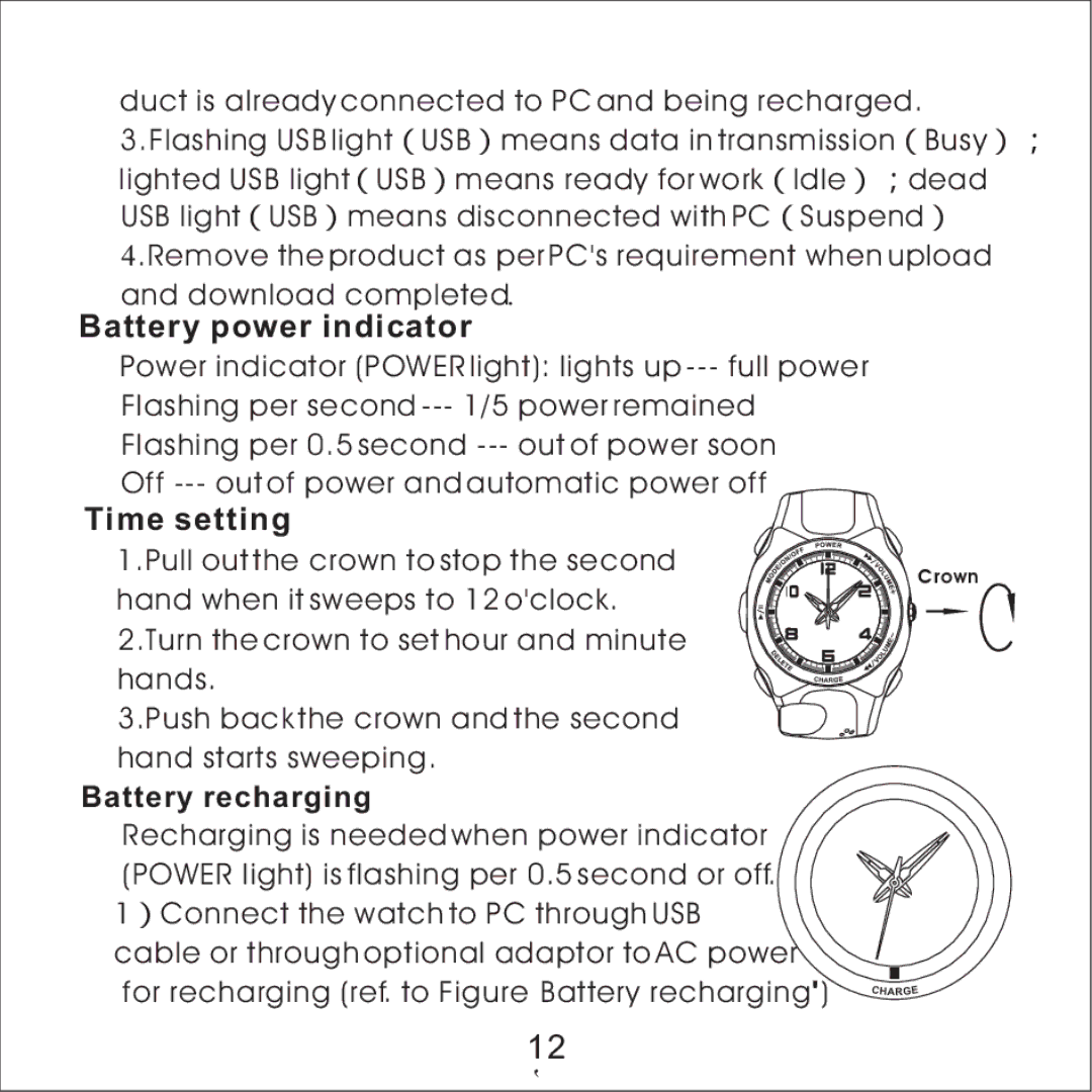 Skullcandy MacGyver manual Battery power indicator, Time setting 