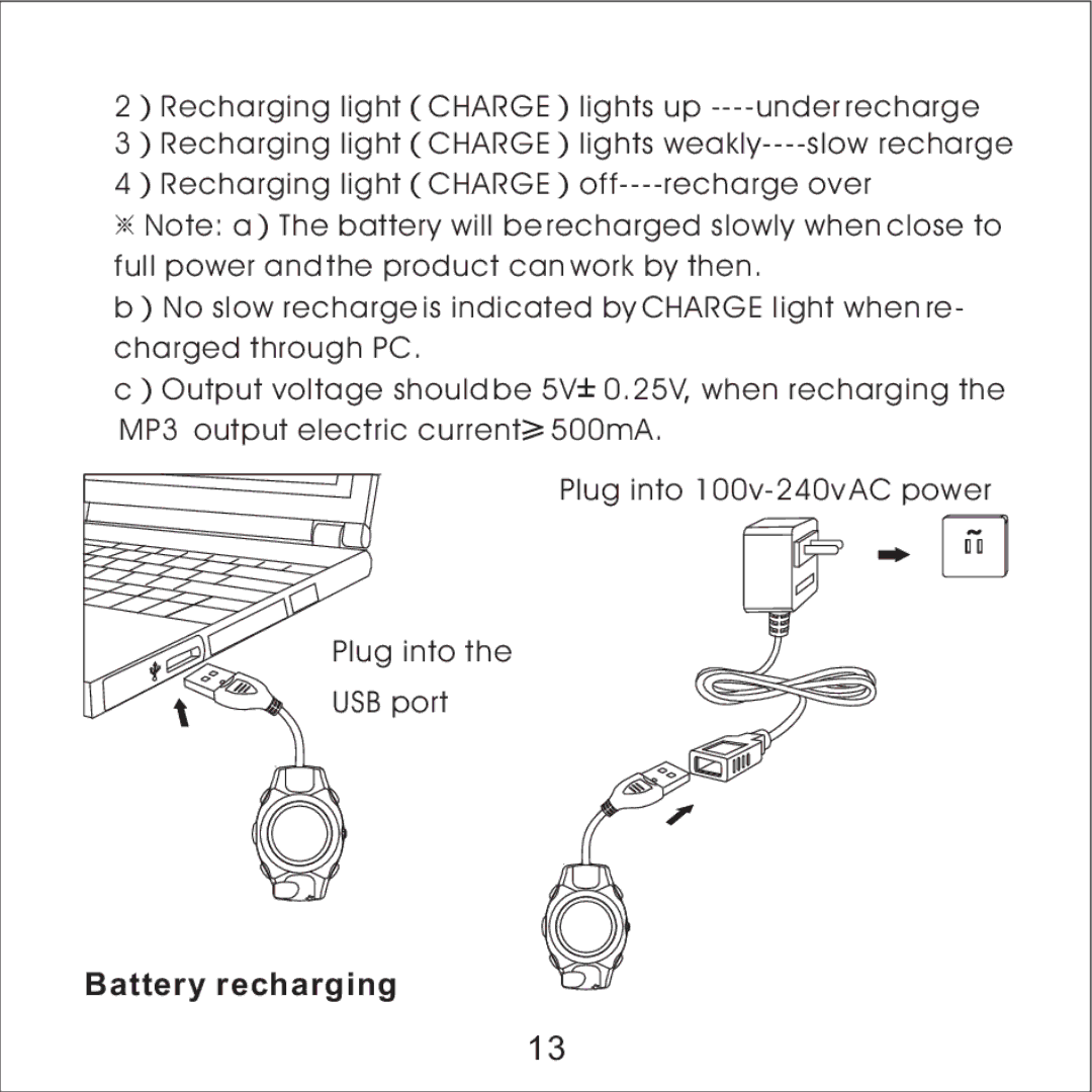 Skullcandy MacGyver manual Battery recharging 