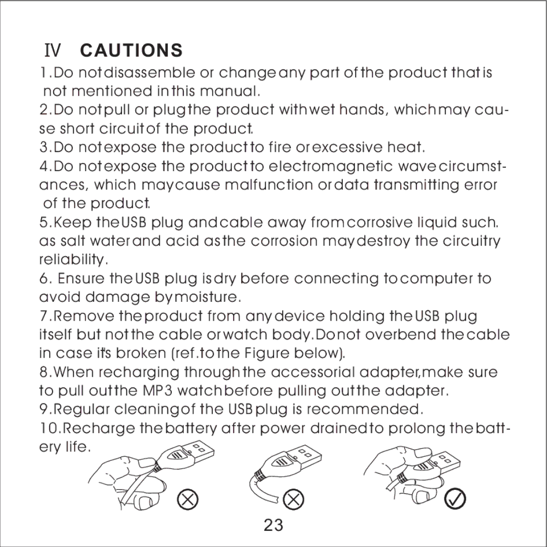 Skullcandy MacGyver manual Ⅳ Cautions 