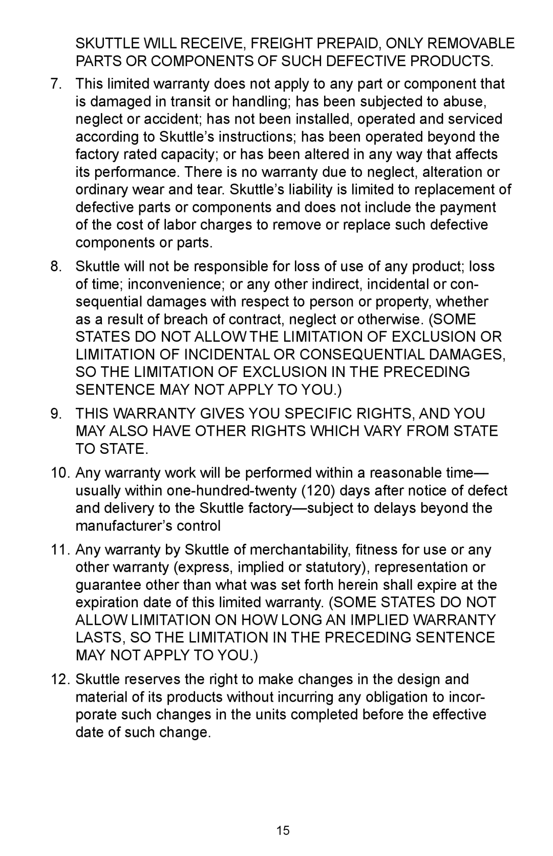 Skuttle Indoor Air Quality Products 2102, 2100 owner manual 