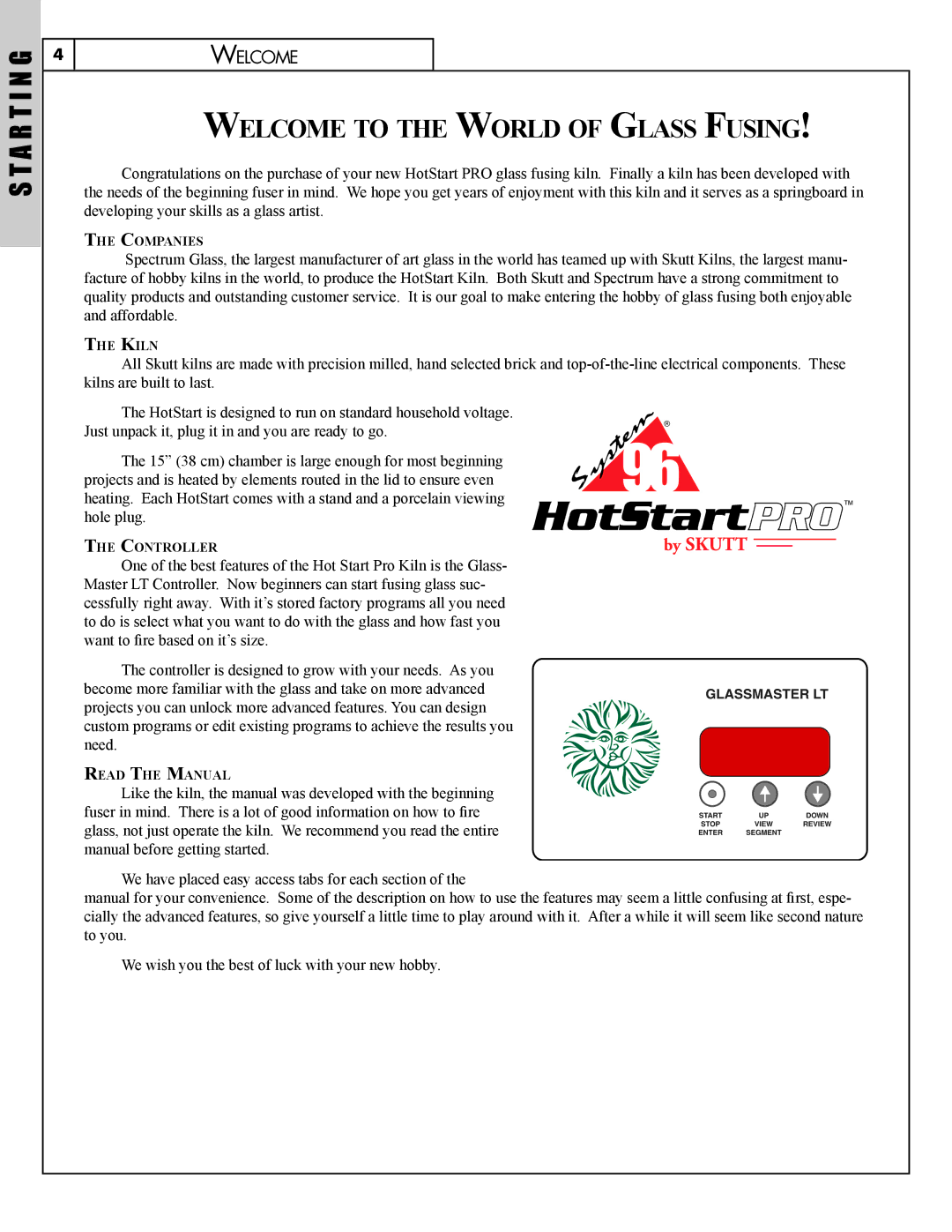 Skuttle Indoor Air Quality Products Klin manual A R T I N G, Welcome to the World of Glass Fusing 