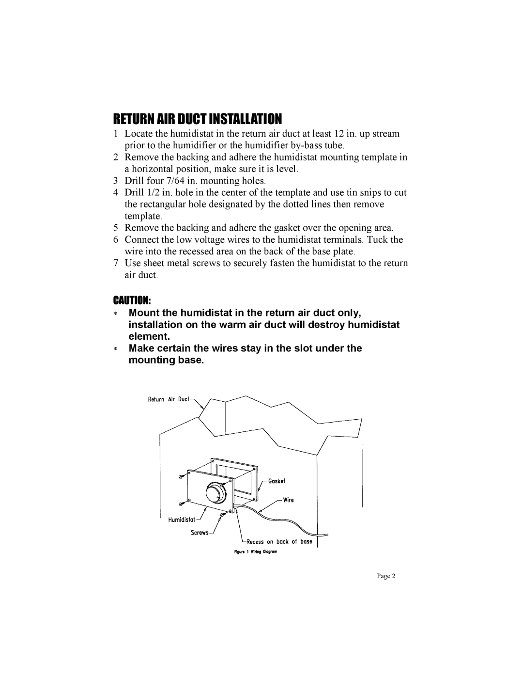 Skuttle Indoor Air Quality Products SK0-0055-001 installation instructions Return Air Duct Installation 