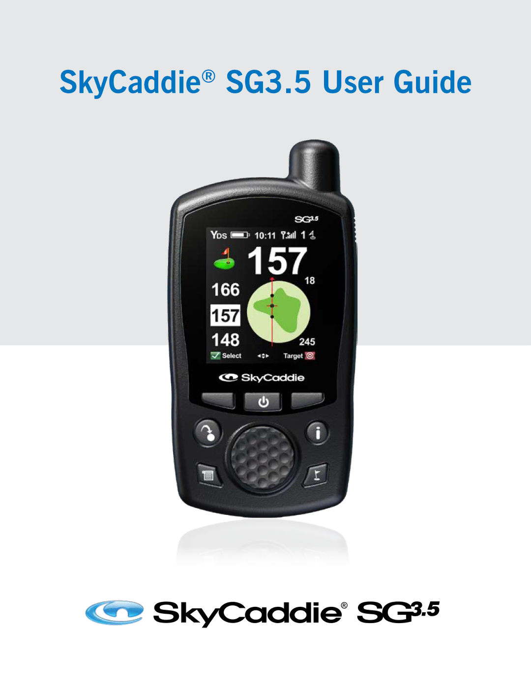 SkyGolf manual SkyCaddie SG3.5 User Guide 