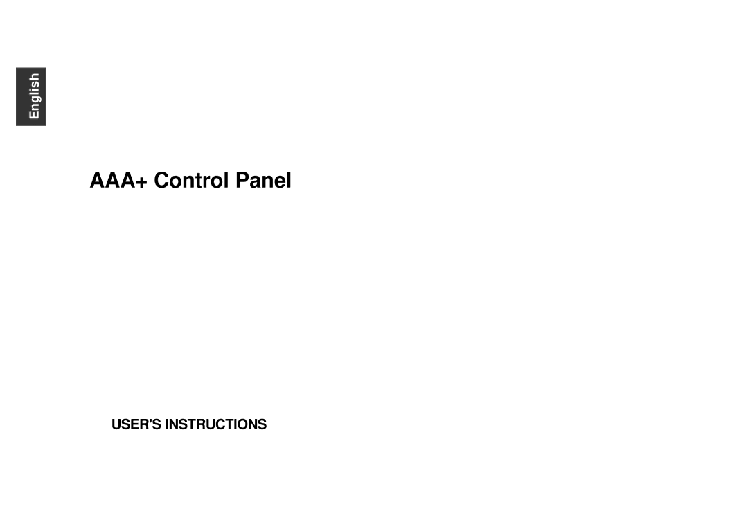 SkyLink AM-002/ML-001 manual AAA+ Control Panel 