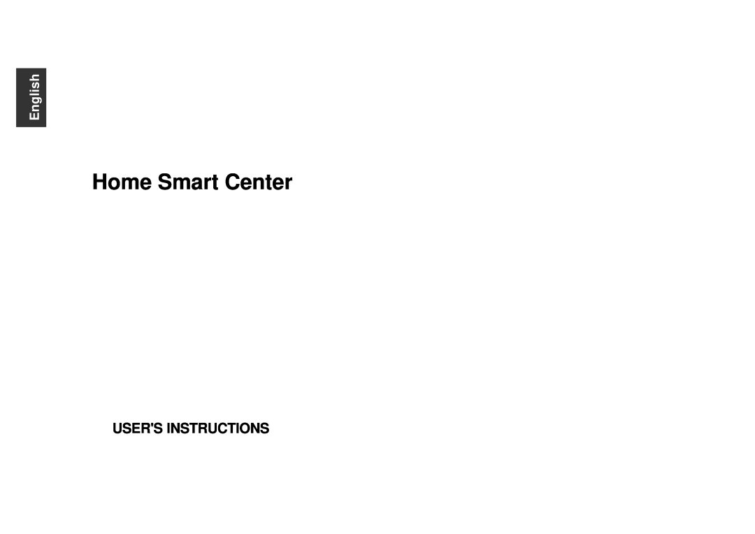 SkyLink am-100 manual Users Instructions, English, Home Smart Center 