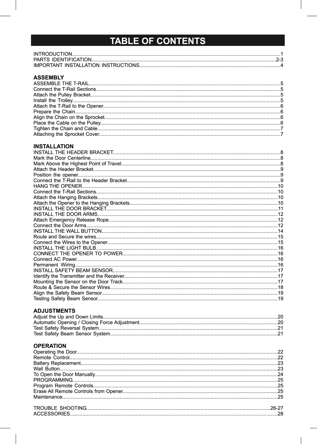 SkyLink EQ manual 