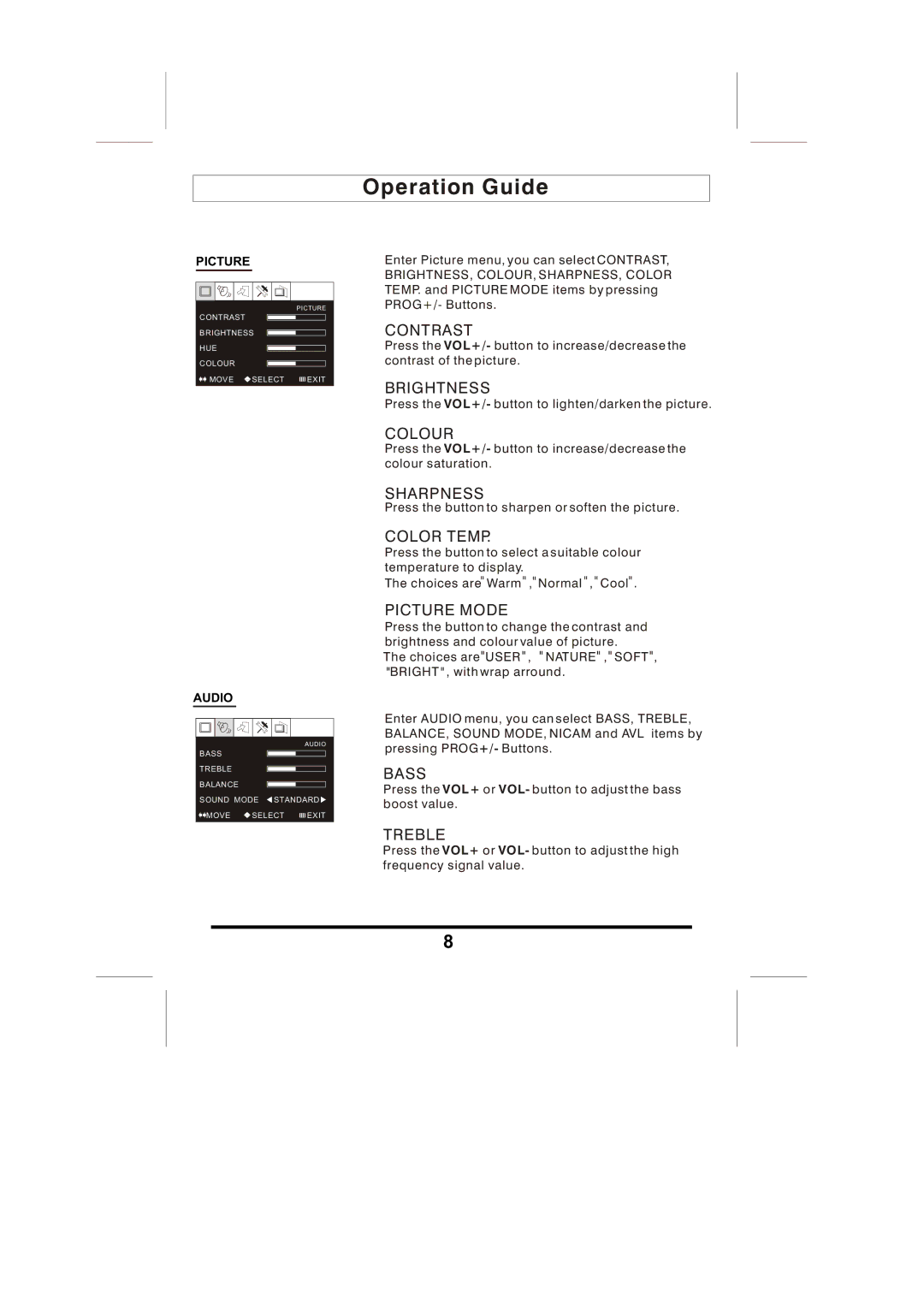 Skyworks LCD-19L03 manual Operation Guide 