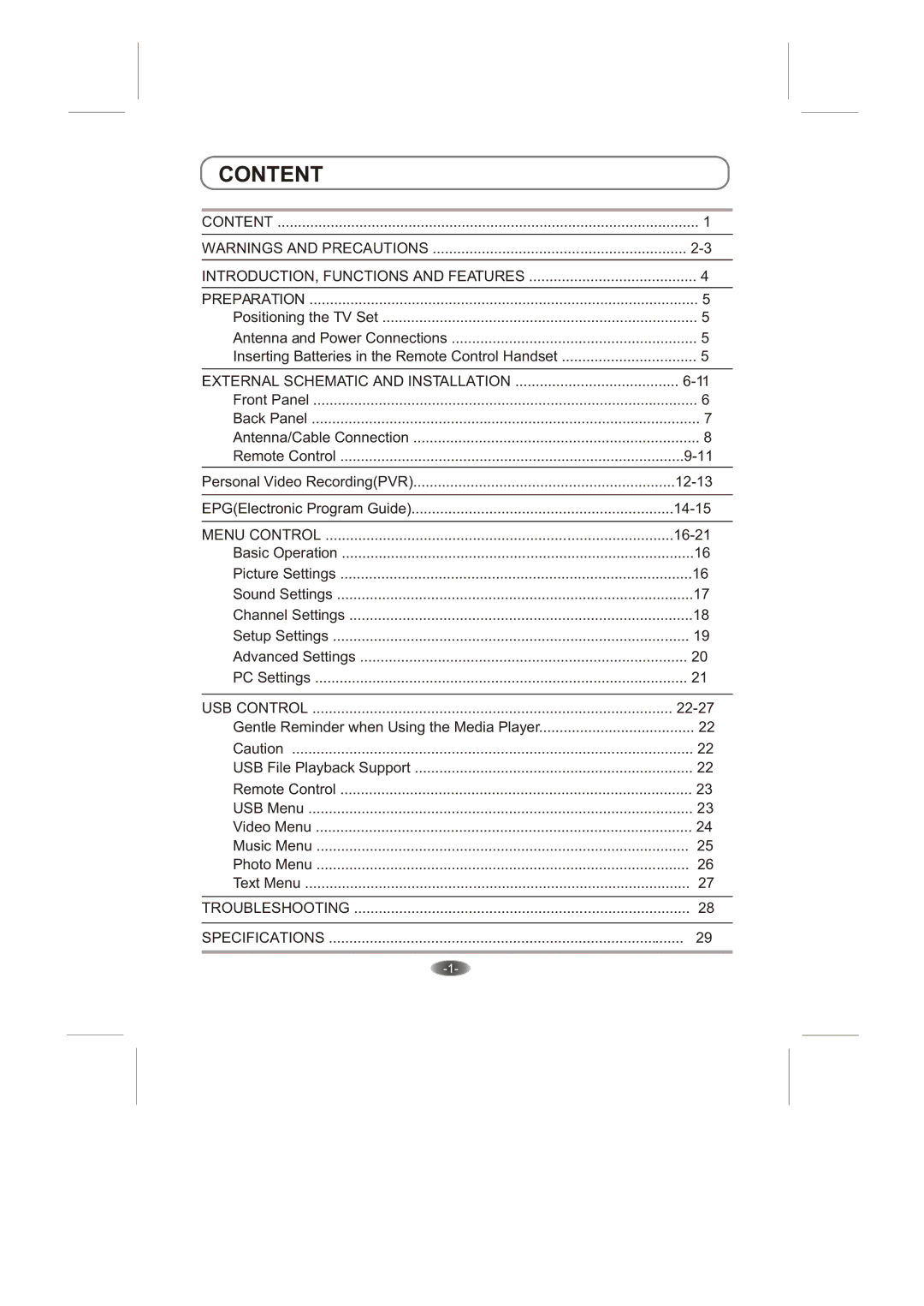 Skyworth 32E66A manual Content 