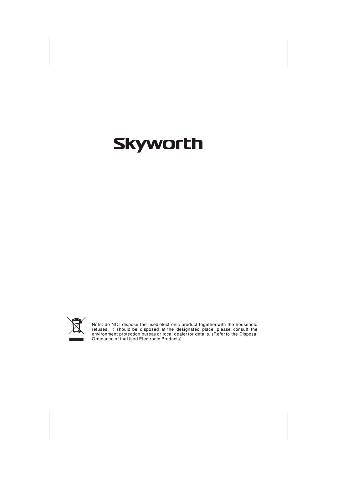 Skyworth LCD-42L29-FHD user manual 