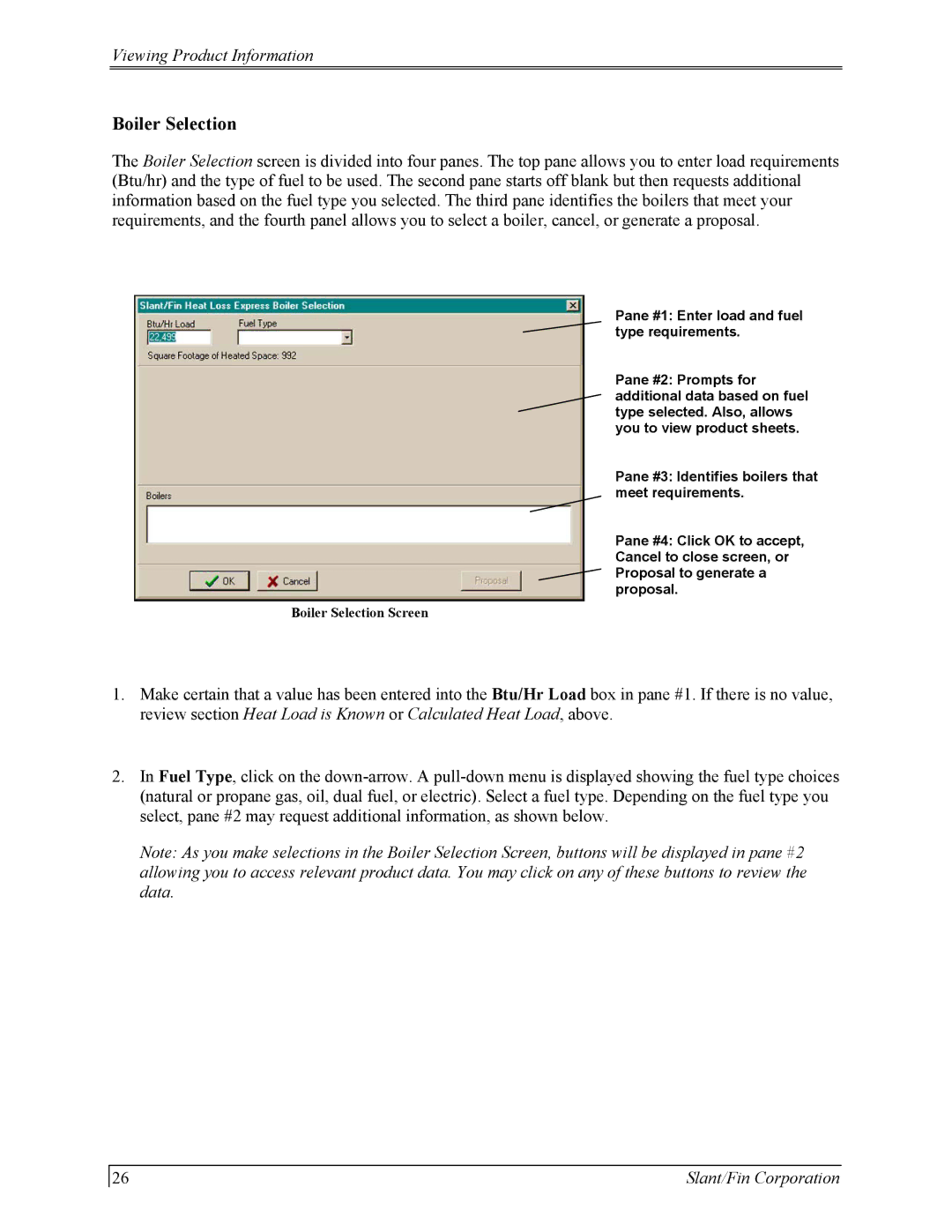 Slant/Fin Hydronic Explorer 2 user manual Boiler Selection 