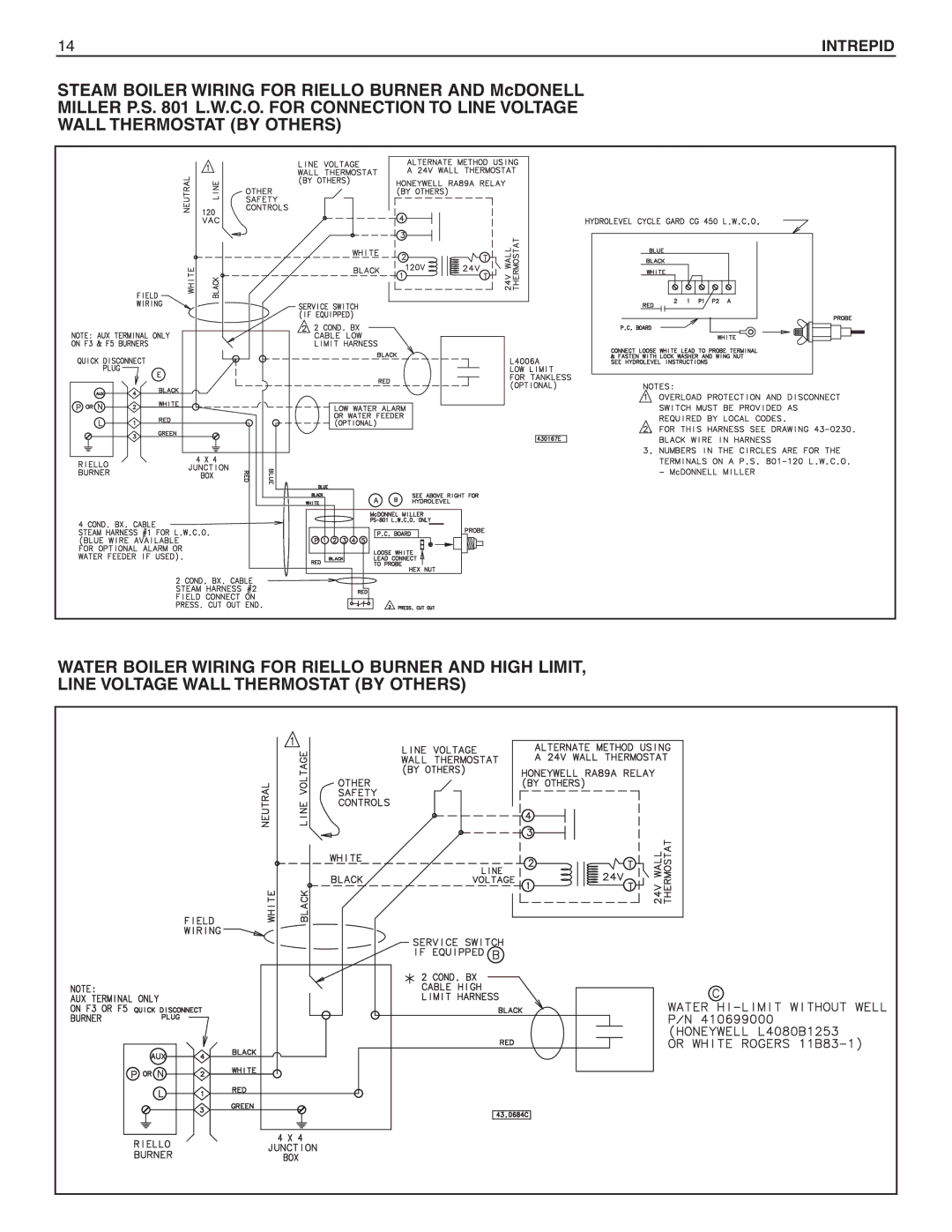 Slant/Fin Oil-fired Boiler dimensions Steam Boiler Wiring for Riello Burner and McDONELL 