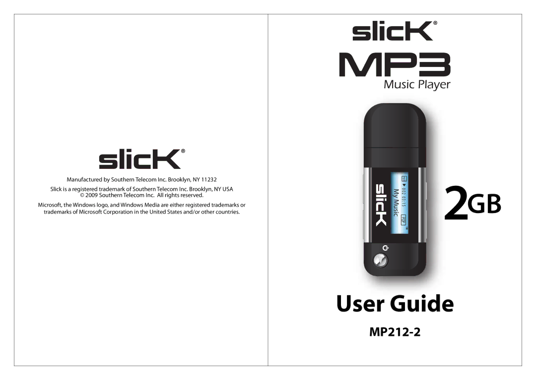 Slick MP212-2 manual 