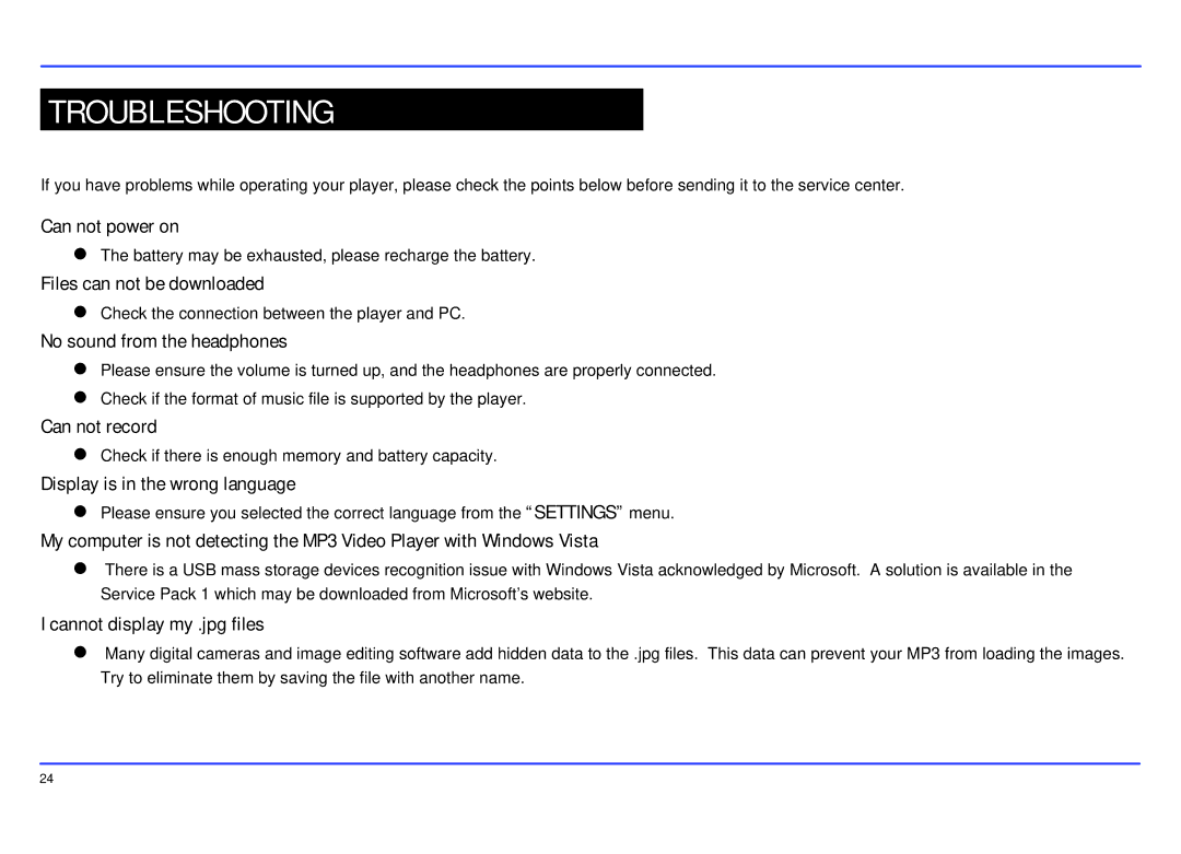 Slick MP402-2 manual Troubleshooting 