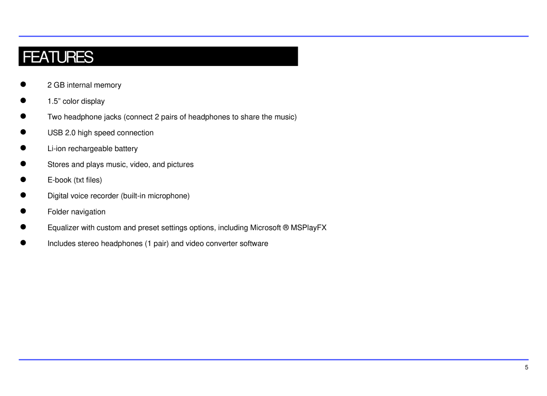 Slick MP413-2 manual Features 