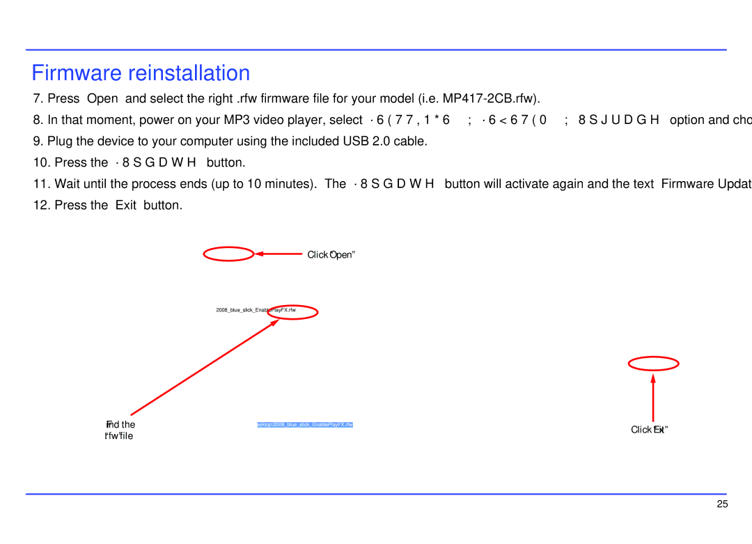 Slick MP417-2CB manual Click Open 