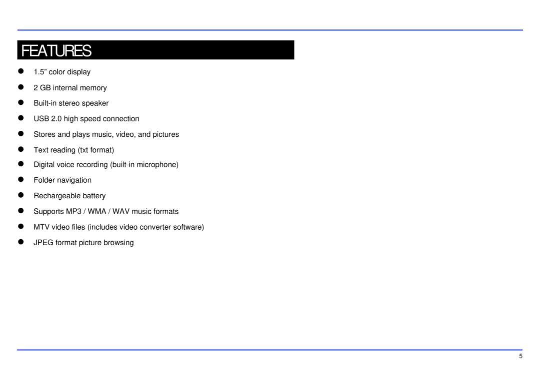 Slick MP517TM-2 manual Features 