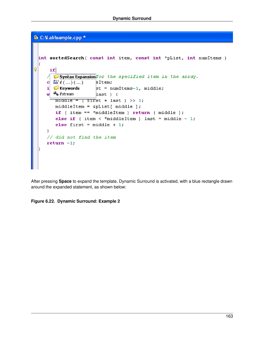 Slick V3.3 manual Dynamic Surround Example 