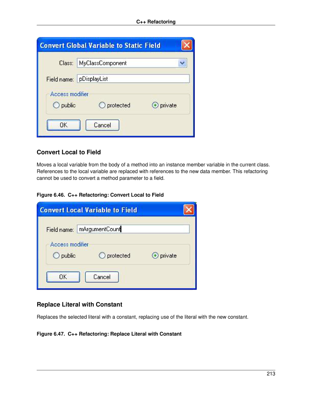 Slick V3.3 manual Convert Local to Field, Replace Literal with Constant 