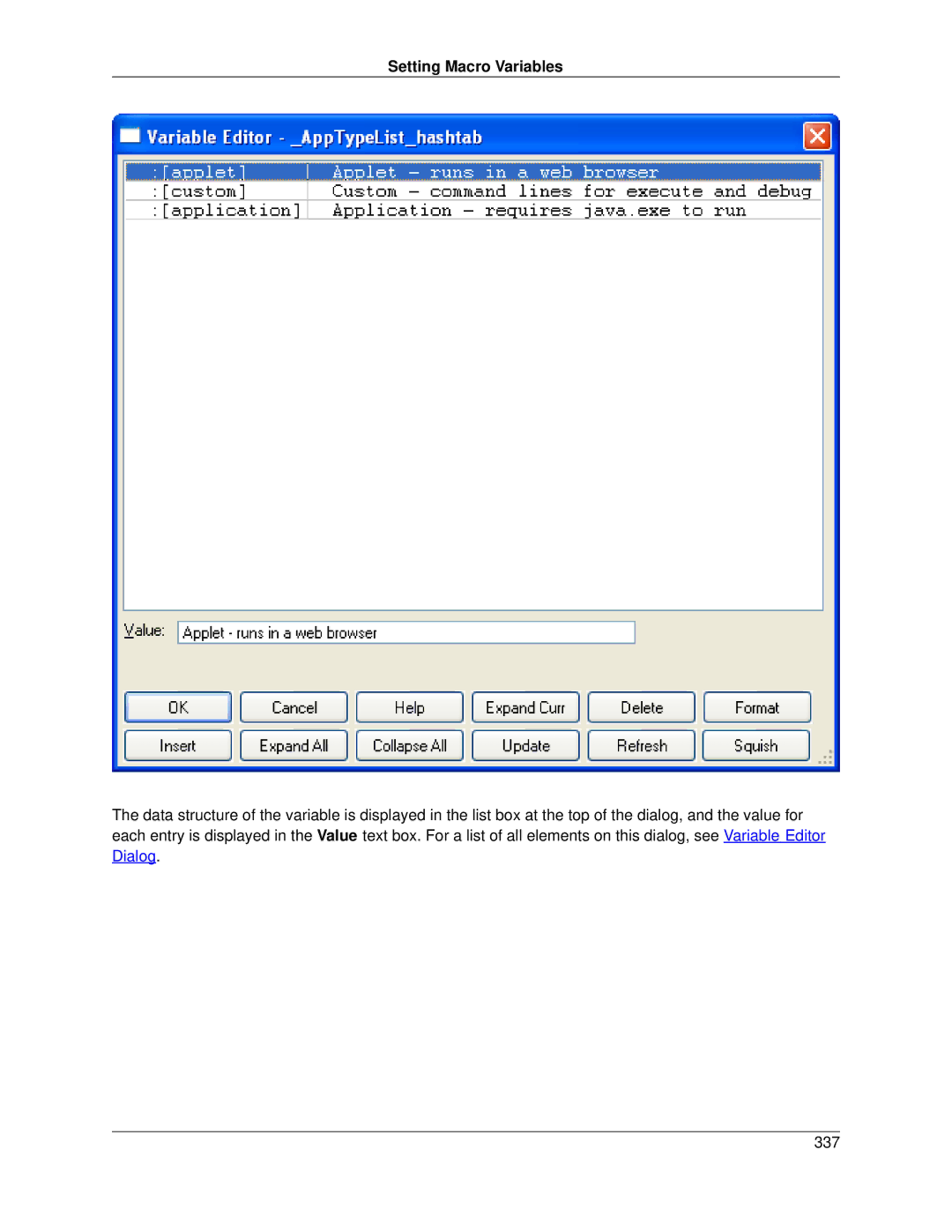 Slick V3.3 manual Setting Macro Variables 