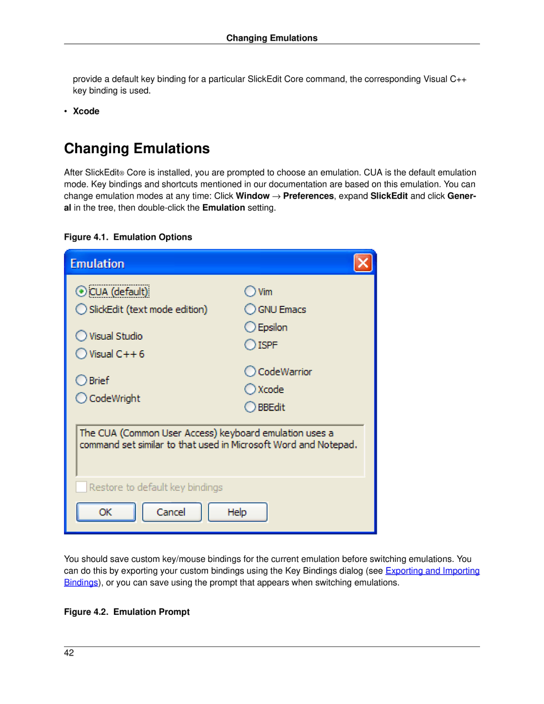 Slick V3.3 manual Changing Emulations, Xcode 