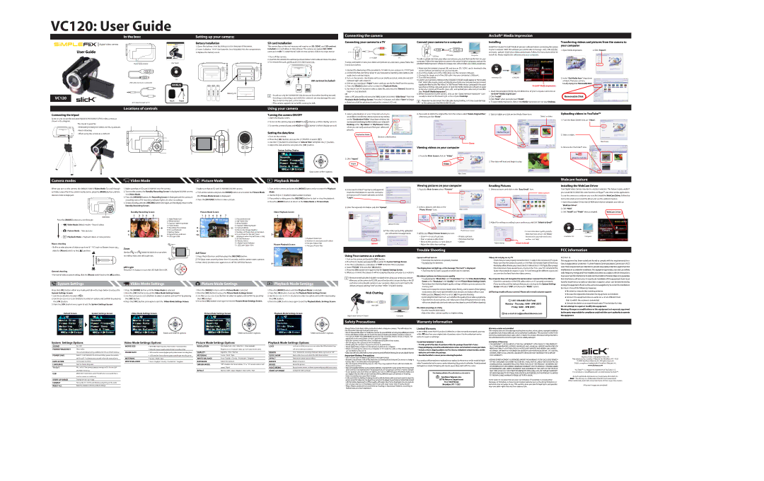Slick VC120 manual 