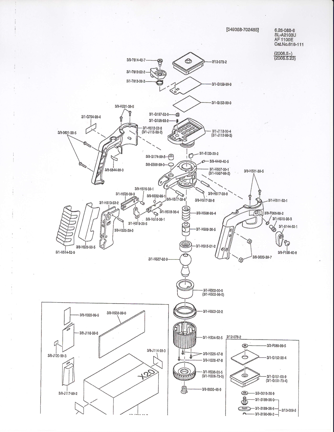 SLIK Af 1100E manual FfiG92t,*2 