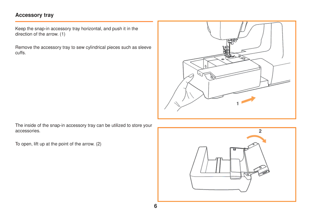 Smart Parts 100 s owner manual Accessory tray 