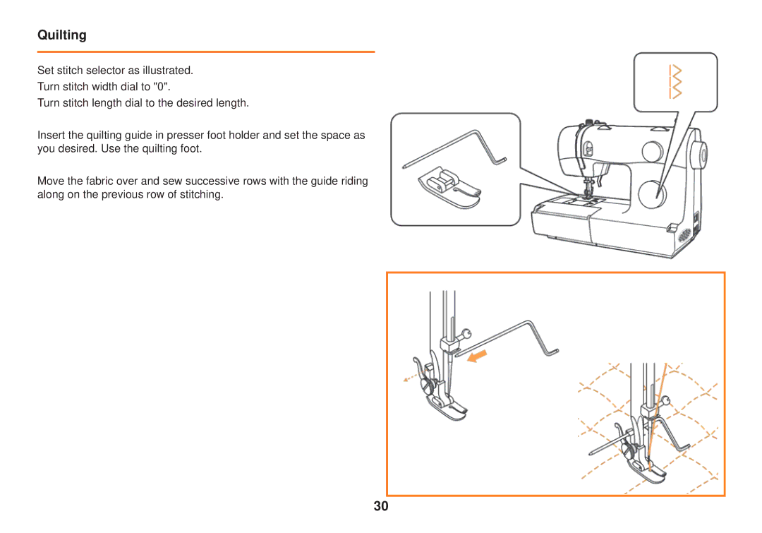 Smart Parts 100 s owner manual Quilting 