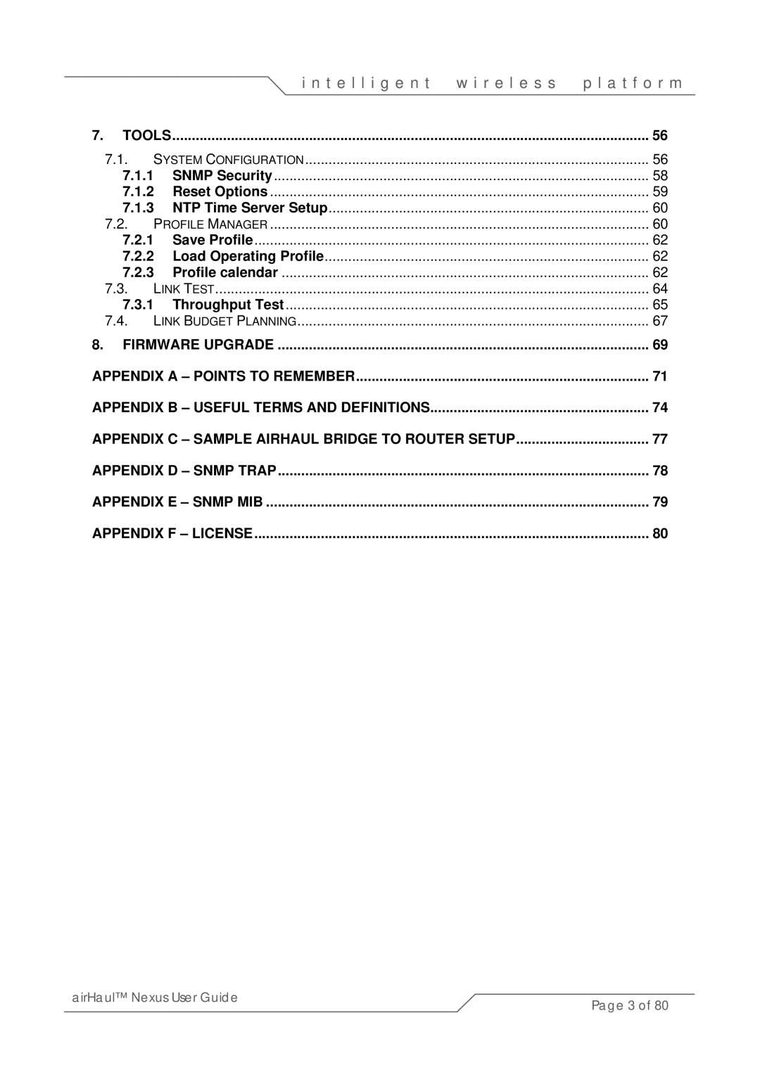 SmartBridges sB3010 manual T e l l i g e n t w i r e l e s s A t f o r m 