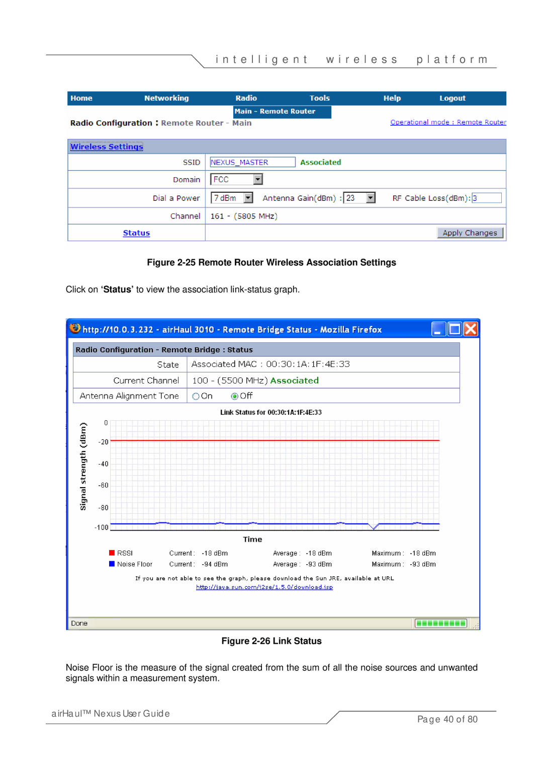 SmartBridges sB3010 manual Remote Router Wireless Association Settings 