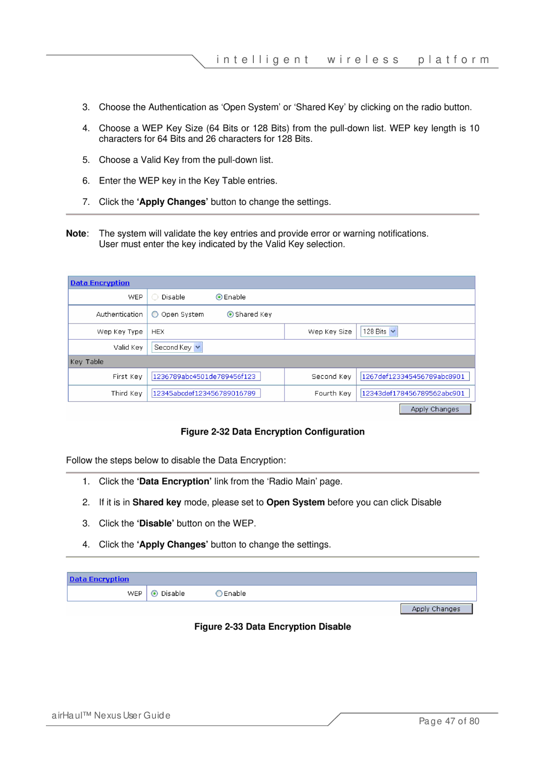 SmartBridges sB3010 manual Data Encryption Configuration 