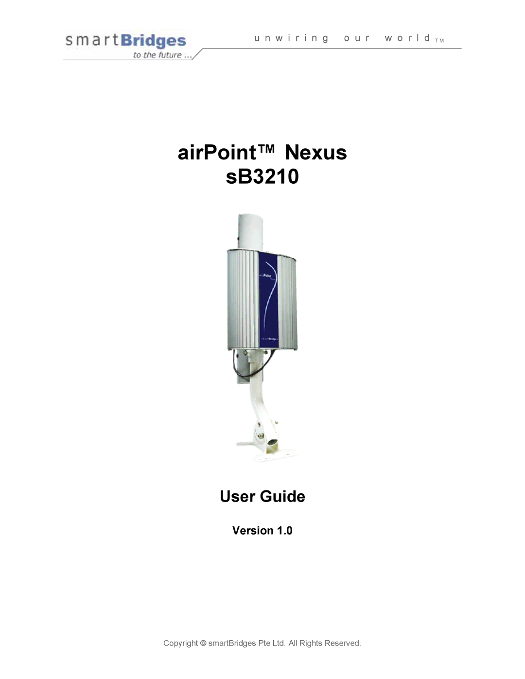 SmartBridges sB3210 manual AirPoint Nexus SB3210, Version 