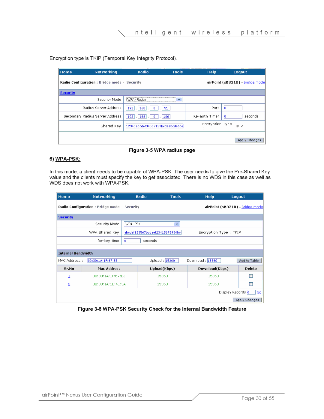 SmartBridges sB3210 manual WPA radius 